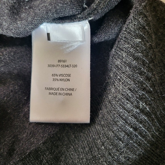 Laura Charcoal Knit Sweater, Size Small - Picture 4 of 4